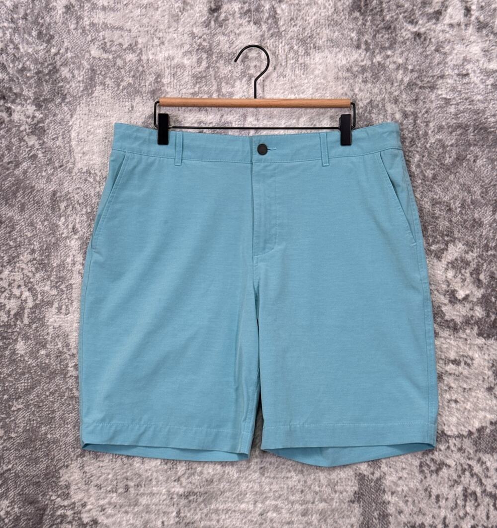 Faherty All Day Shorts 35 Mens Blue